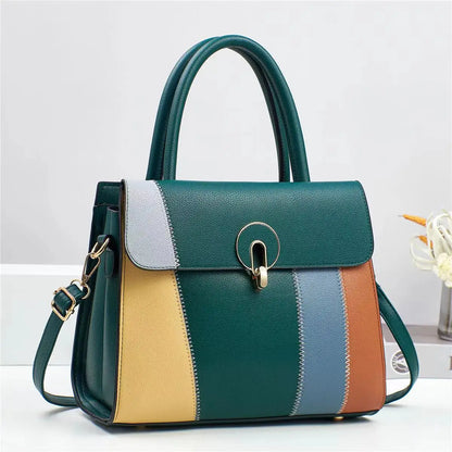 Women's New Colorful PU Handbag  Large Capacity Luxury Crossbody Bags Cute and Versatile Fashion Bags for Women