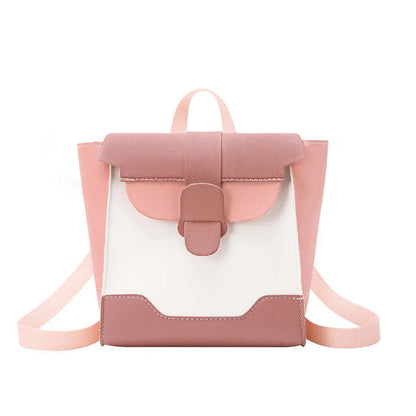 New Simple Contrast Color Backpack Female Korean Version Diagonal Small Bag Wholesale Fashion Mini Backpack Women