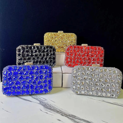 2025 Shiny Rhinestone Bag Sling Crossbody Handbags for Women New Design Luxury Purses Evening Bags
