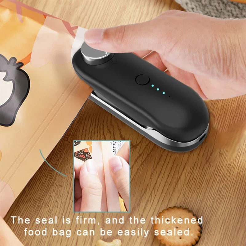 Mini Portable Bag Heat Sealer USB Rechargeable