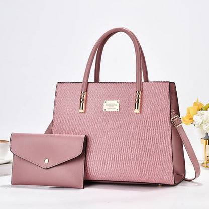 Online Wholesale Supplier Fashion Single Shoulder Canvas Crossbody Bag 2 in 1 Ladies Handbags Womens Purses and Handbags