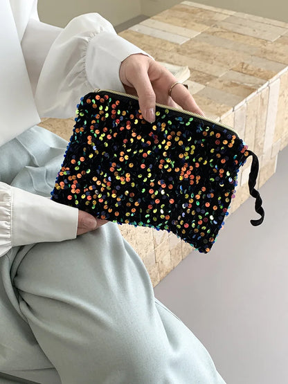 Wholesale Hand-carried Pouch Cosmetic Bag Portable Hand-held Machine Wallet Small square Bag Multicolored Useful Cosmetic Bags