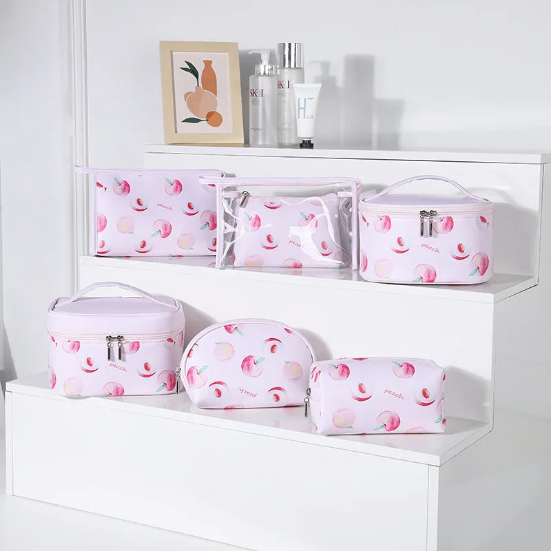 Waterproof Fruit Bag Portable Travel Large Capacity Handbags Designer Handbags Women Cosmetic Bags Cases Fruit Zipper Bag