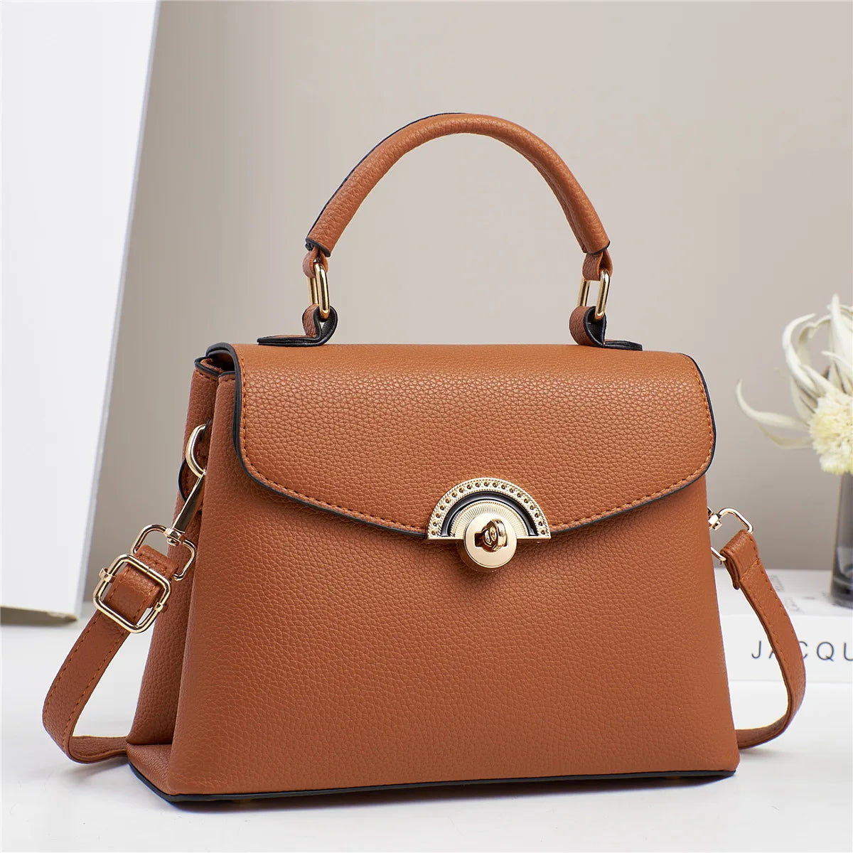 2025 Women's Single Shoulder Crossbody Bag Luxury Tote Handbag New Fashion Zipper Closure Direct Manufacturer PU Polyester Bag