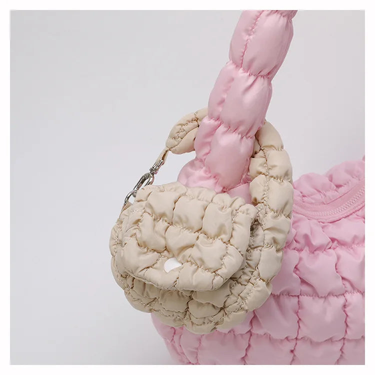 2025 New Puff Cloud Bag for Women Pleated Nylon Bags Fashion Simple Lipstick Envelope Ladies Handbags Wholesale Prices