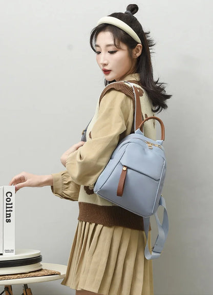 New Korean Soft Leather Backpack for Women Fashion Travel Mini Backpack Women High Quality Bag Wholesale