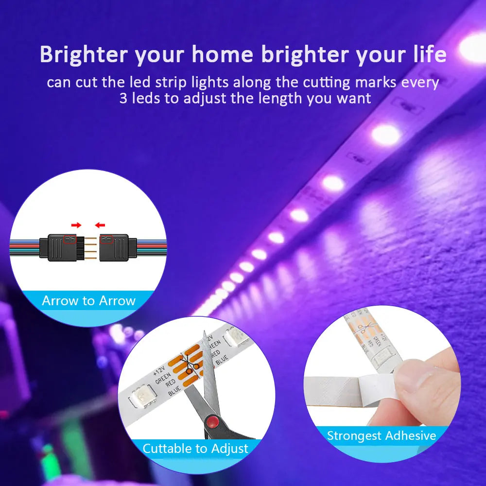 LED Strip Color Changing Lights for Party Home