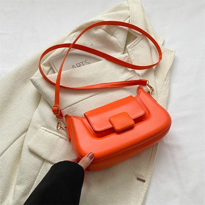 2024 New Fashion Women Designer Bags Leather Pu Shoulder Bag Handbag Solid Splicing Color Stylish Bags for Women