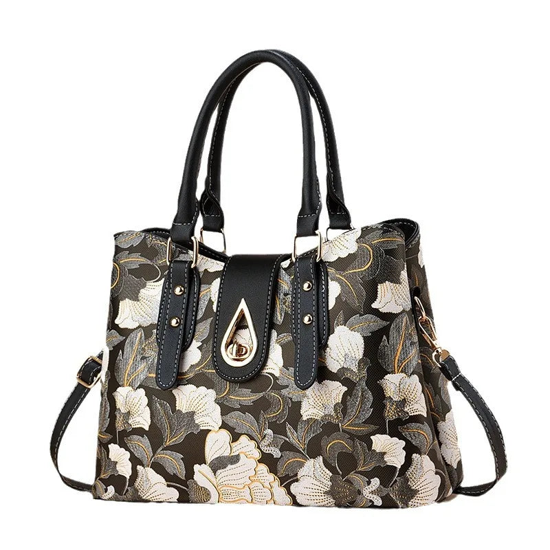 2025 New Fashionable Printed Large Capacity Handbag High Quality Women's Crossbody Bag Ladies Designer Bags Lock Should Bag