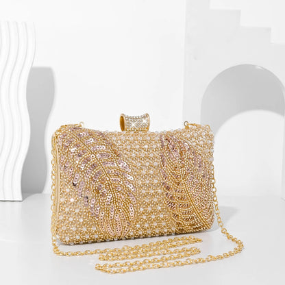 New Sparkling Sequin Embroidered Dinner Bag High-end Diamond Inlaid Handbag Elegant Luxury Fashion Bags for Women