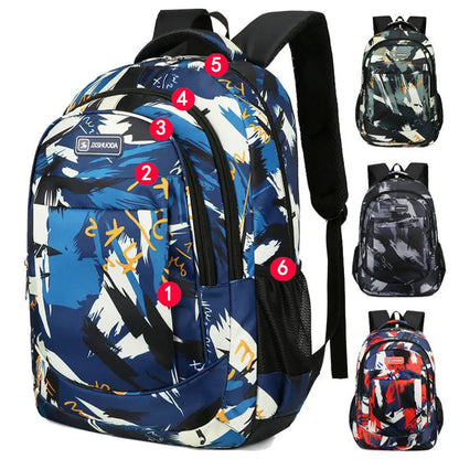Wholesale Custom Printing Outdoor Travel Business Casual Backpack Sport Bag Large Capacity Student Backpack for Teenager