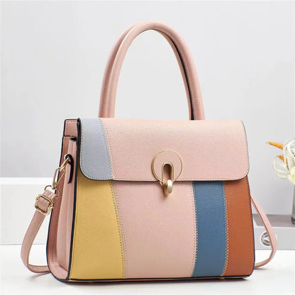Women's New Colorful PU Handbag  Large Capacity Luxury Crossbody Bags Cute and Versatile Fashion Bags for Women