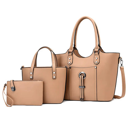 New Large-capacity High-quality Handbag Shoulder Bag Cross-body Three-pieces Set Bags for Women Versatile and Useful Handbags