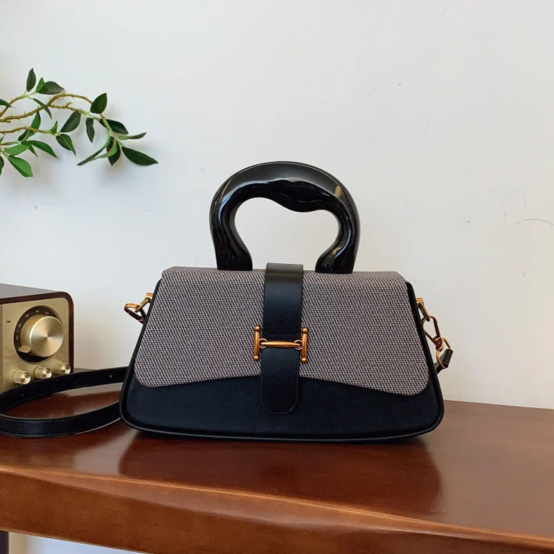 2025 Trendy Women Handbag Customized Logo Pu Leather Shoulder Flap Bag Ladies Designer Pu Leather Crossbody Bag