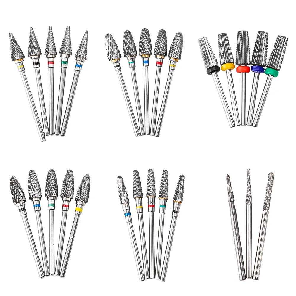 Dmoley Tungsten Carbide Nail Drill Bit Electric Manicure Drills