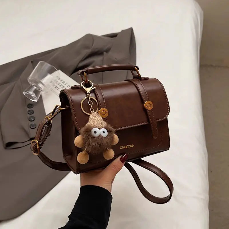 Factory Wholesale New Retro Fashion Handbag Elegant Portable Shoulder Bags Cute Small Square Crossbody Bag with Zipper