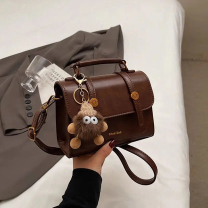 Factory Wholesale New Retro Fashion Handbag Elegant Portable Shoulder Bags Cute Small Square Crossbody Bag with Zipper