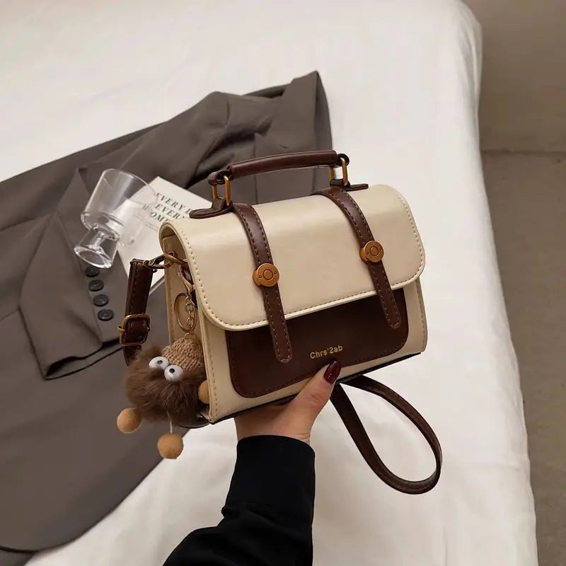 Factory Wholesale New Retro Fashion Handbag Elegant Portable Shoulder Bags Cute Small Square Crossbody Bag with Zipper