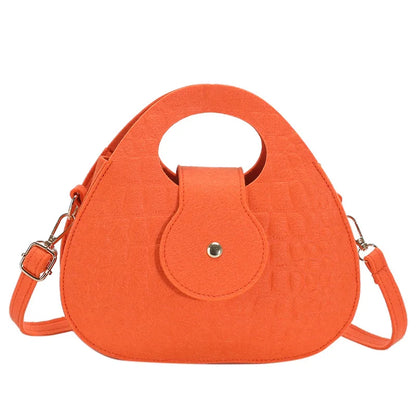 Wholesale Felt Bag Design Shell Crossbody Fashion Women Bag Solid Color Crocodile Print Shoulder Branded Handbags for Women