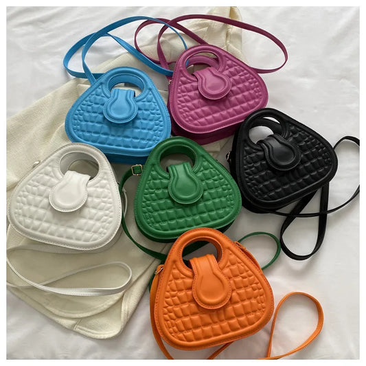 New PU Fashionable Spring Casual Women's Shoulder Bag Leisure Versatile Cross-body Round Small Bag Magnetic Cross Bags for Women