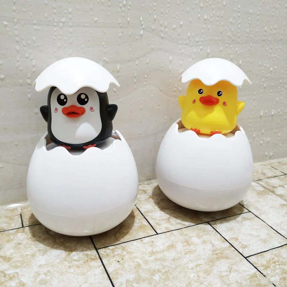 Baby Bathing Toy Kids Cute Duck Penguin Egg Water Spray Sprinkler