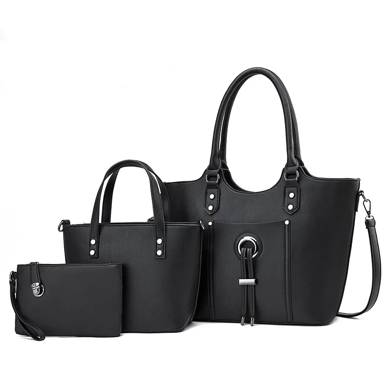 New Large-capacity High-quality Handbag Shoulder Bag Cross-body Three-pieces Set Bags for Women Versatile and Useful Handbags