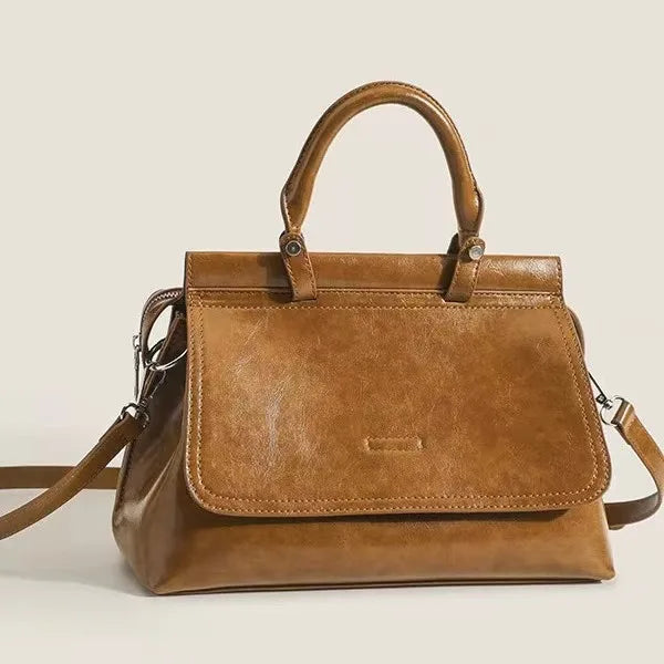 2025 New Tide Retro Multi-Compartment Bag Tote Messenger Bag for Work Women Large Capacity Pu Crossbody Bag Luxury Daily Fashion