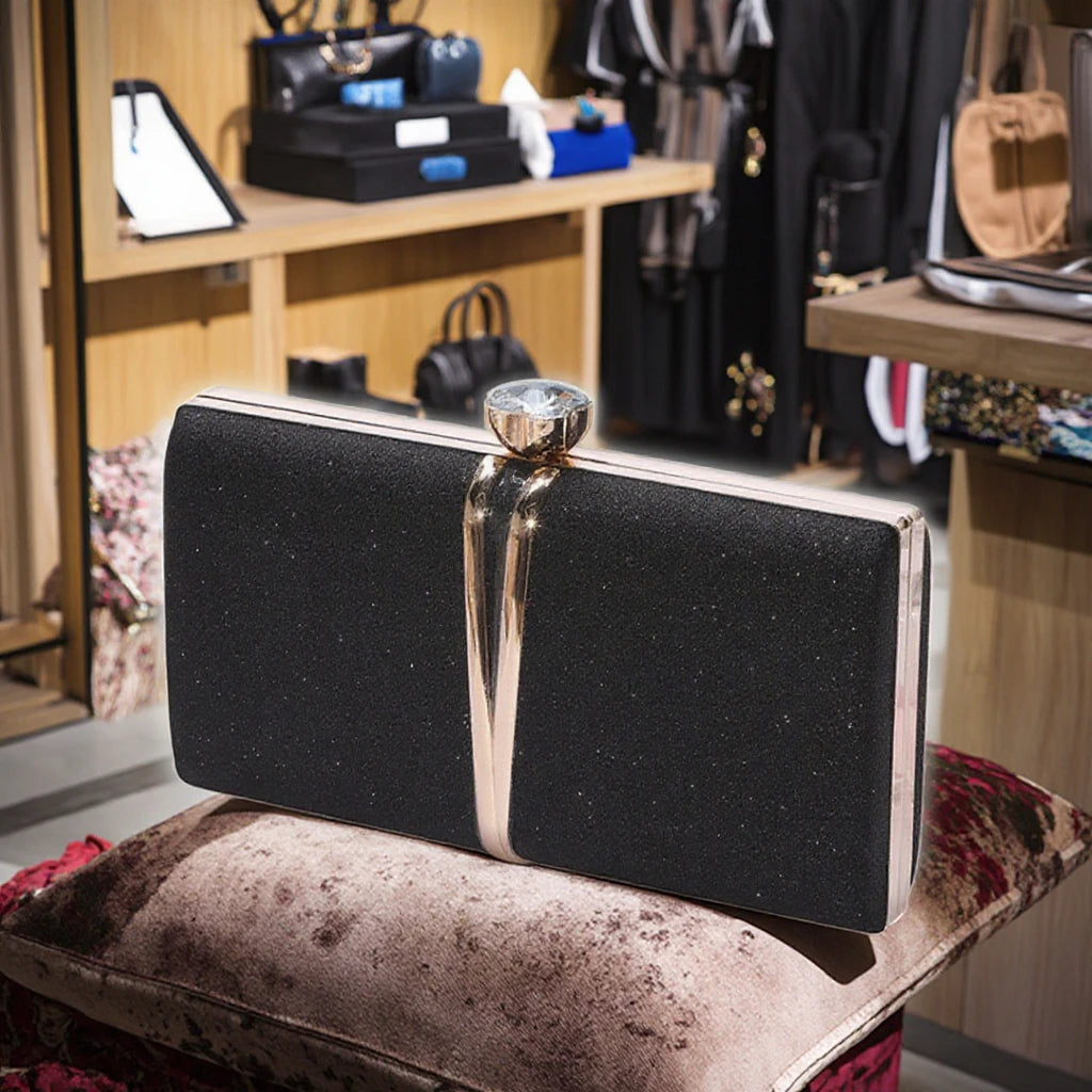 Women's Elegant Evening Dress Clutch Bag Single Shoulder Crossbody Women's Wallets Brands Cross-Border Source PU Polyester