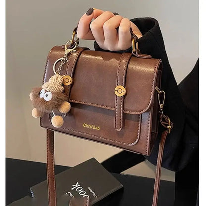 Factory Wholesale New Retro Fashion Handbag Elegant Portable Shoulder Bags Cute Small Square Crossbody Bag with Zipper