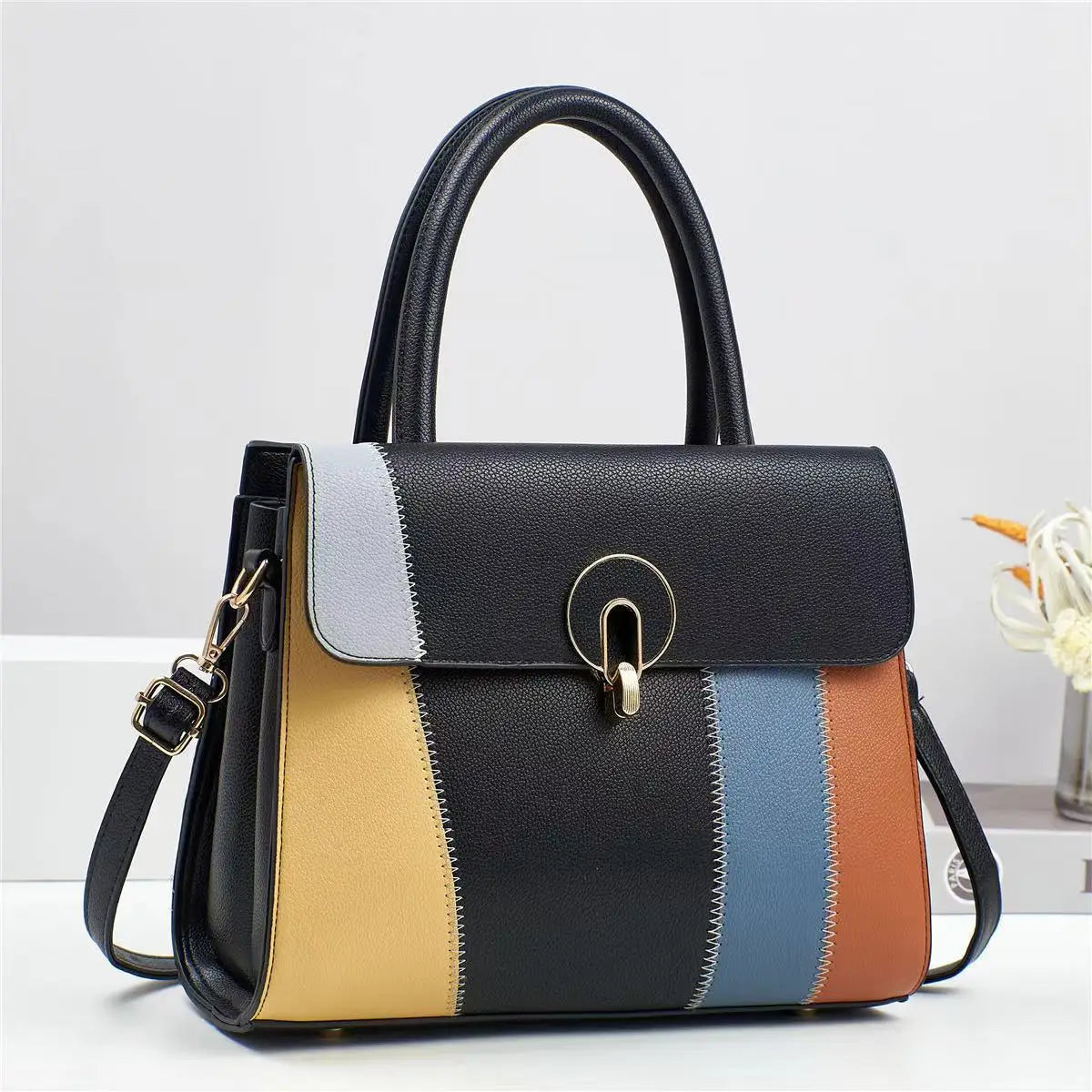 Women's New Colorful PU Handbag  Large Capacity Luxury Crossbody Bags Cute and Versatile Fashion Bags for Women