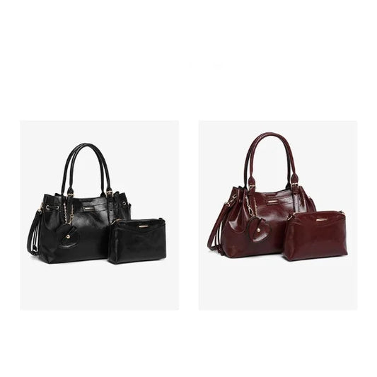 Women's Classic Retro Handbags Soft and Pure Color Pu Crossbody Bagds Magnetic Button Fashion Bags for Women