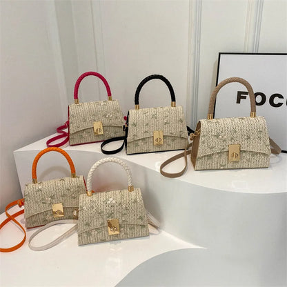 Simple Fashion Lady Bag for Women 2025 Style  Casual Western Style Shoulder Lock Hread Sewing Thread Women Purses and Handbags