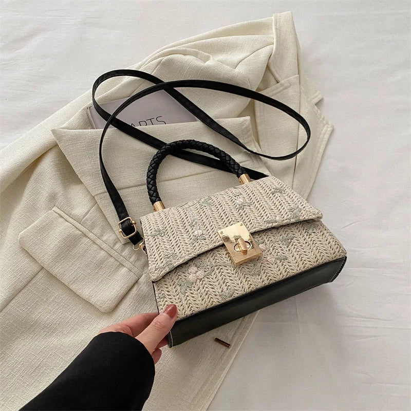 Simple Fashion Lady Bag for Women 2025 Style  Casual Western Style Shoulder Lock Hread Sewing Thread Women Purses and Handbags