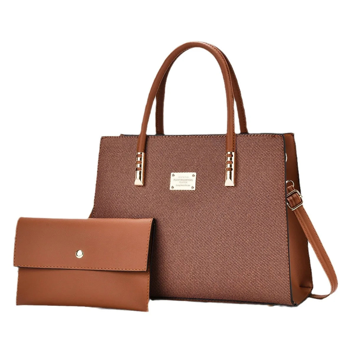 Online Wholesale Supplier Fashion Single Shoulder Canvas Crossbody Bag 2 in 1 Ladies Handbags Womens Purses and Handbags