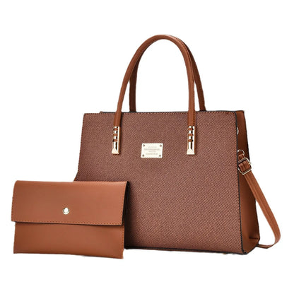 Online Wholesale Supplier Fashion Single Shoulder Canvas Crossbody Bag 2 in 1 Ladies Handbags Womens Purses and Handbags