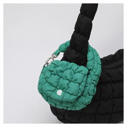 2025 New Puff Cloud Bag for Women Pleated Nylon Bags Fashion Simple Lipstick Envelope Ladies Handbags Wholesale Prices