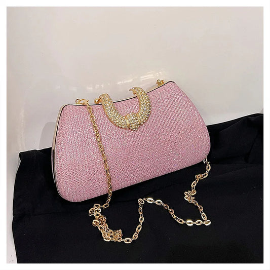 2025 the New Fashion Handbags Lady Luxury Lock Bags Lady Design Evening Bag for Females