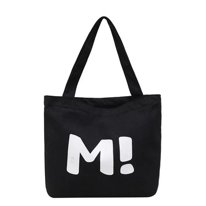 Women's New Style Large Capacity Canvas Tote Bag with Zipper Closure Durable Supermarket Shopping Shoulder Handbag