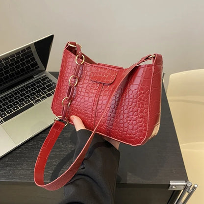 New Patchwork Women's Handbags Wholesale Fashion Simple Trend Shoulder Bag Handbag Chain Small Shoulder Bag Woman