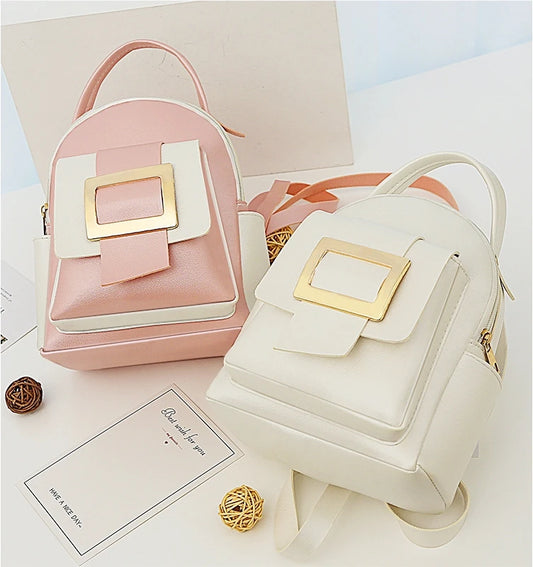 New Bags for Women College Fashion Contrast Color Small Backpack Korea Mini Backpack Women Wholesale