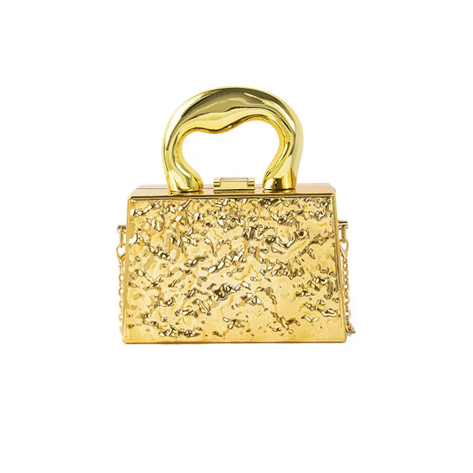 Acrylic Ice Crack Women's Bag Fashion and Versatile Hand Carrying a Transparent Dinner Bag Sac Main En Cuir De Luxe Pour Femme