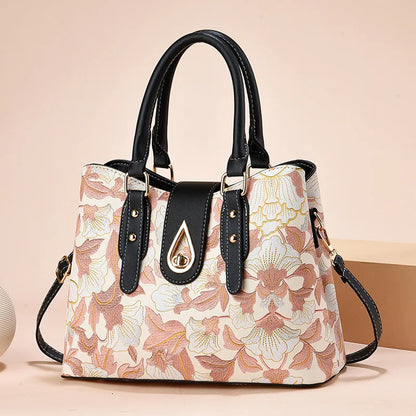 2025 New Fashionable Printed Large Capacity Handbag High Quality Women's Crossbody Bag Ladies Designer Bags Lock Should Bag