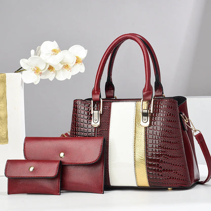 2025 Handbag Women's Shoulder Messenger Bag New Trend Zipper PU Large Capacity Bag Women's Tote  Fashion Lady Bags