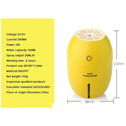 Creative Lemon Style Air Freshener USB Humidifier