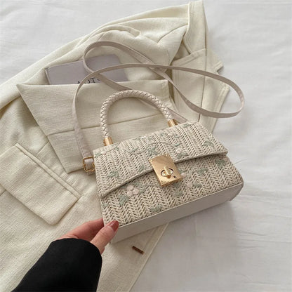 Simple Fashion Lady Bag for Women 2025 Style  Casual Western Style Shoulder Lock Hread Sewing Thread Women Purses and Handbags