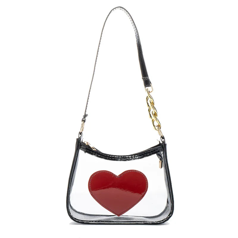 2025 Handbags Designer Handbags Women Famous  Pvc Waterproof Fashion Crossbody Bags Zipper Daily Transparent Handbags