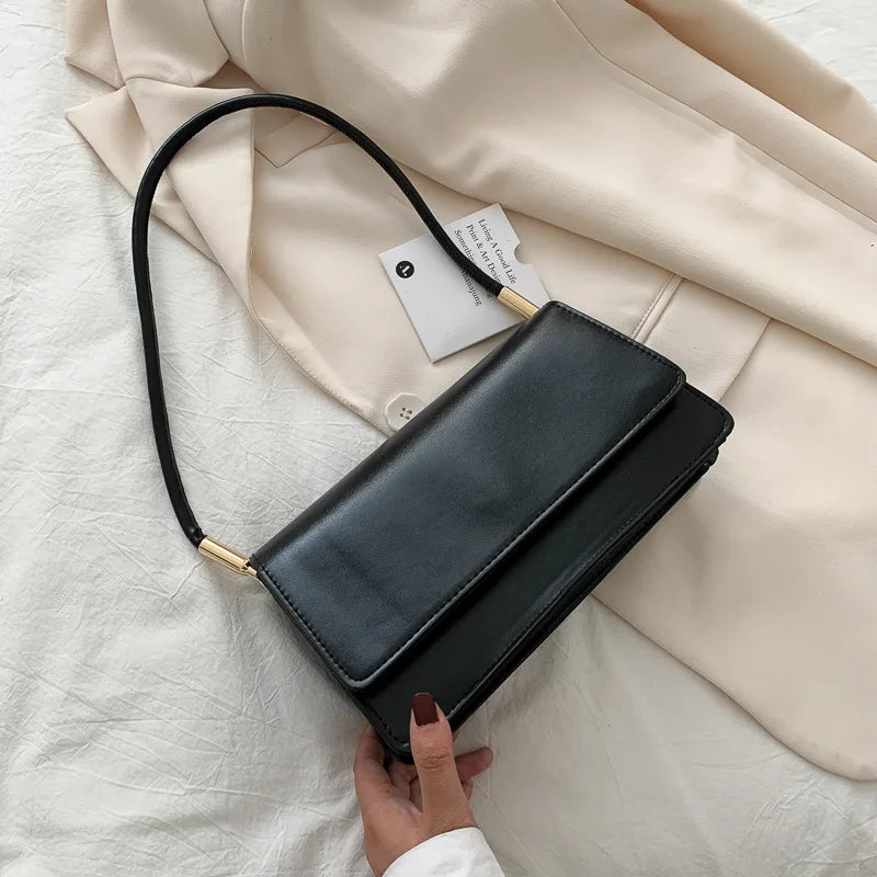 French Texture Popular High Quality Women's Bag 2025 New Tide Fashion Shoulder Armpit Bag Casual Solid Color Small Square Bag