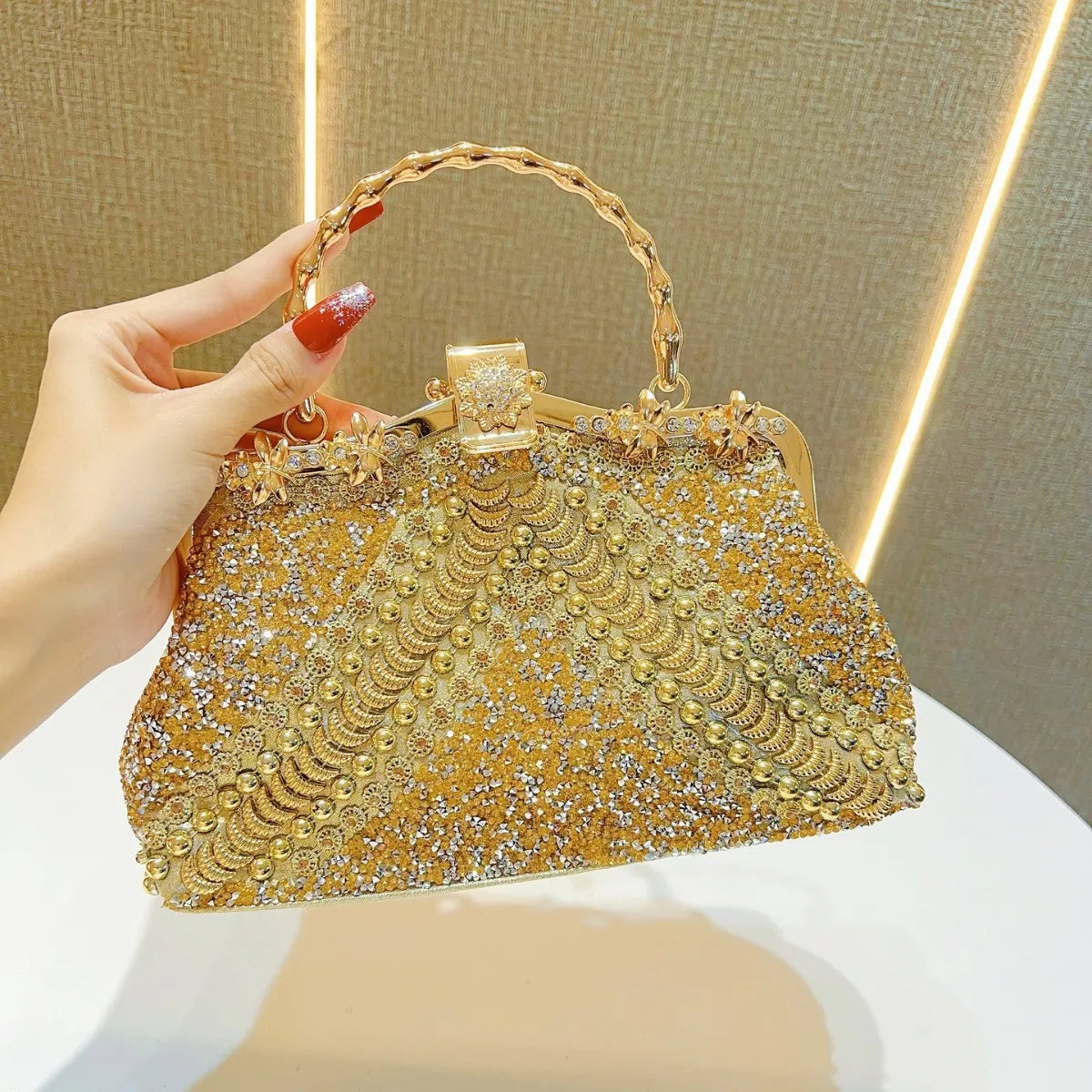 2025 New Diamond-encrusted  Banquet Bag Women Bags Designer Exquisite Slant Fashion Evening Bags for Women