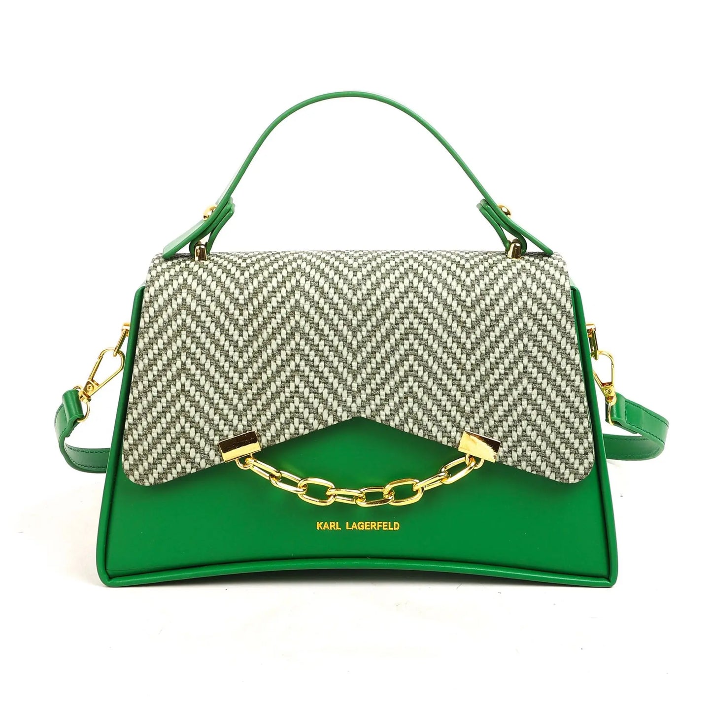 New Trendy and Versatile Box Pattern Handbag for Women High-quality Small Shoulder Bag PU Material Cover Closure Women's Bags