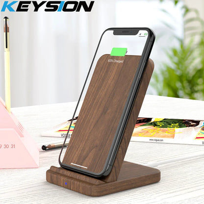 Walnut Wood Wireless Fast Charger